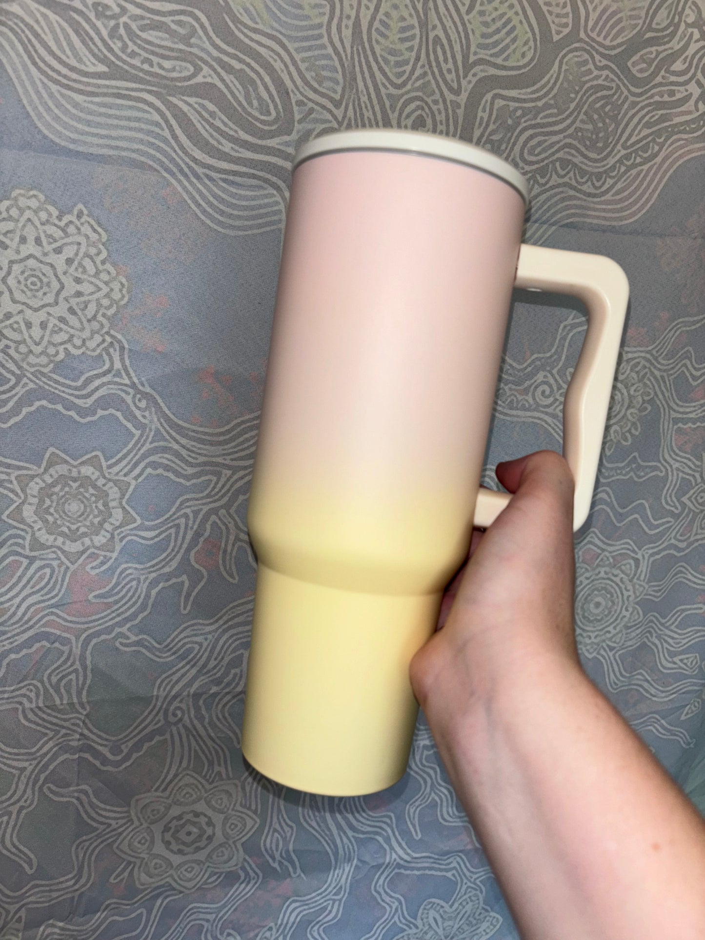 Yellow/Pink Ombré 40oz Tumbler